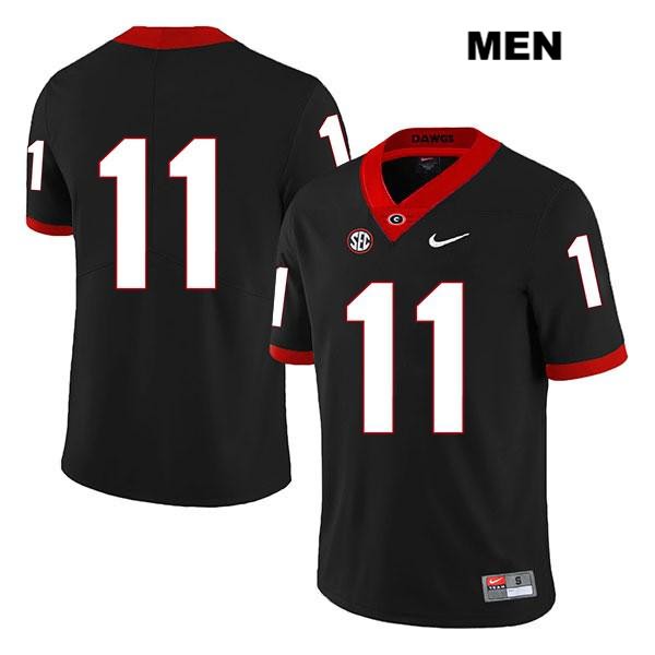 Georgia Bulldogs Men's Jake Fromm #11 NCAA No Name Legend Authentic Black Nike Stitched College Football Jersey EJY2456PQ